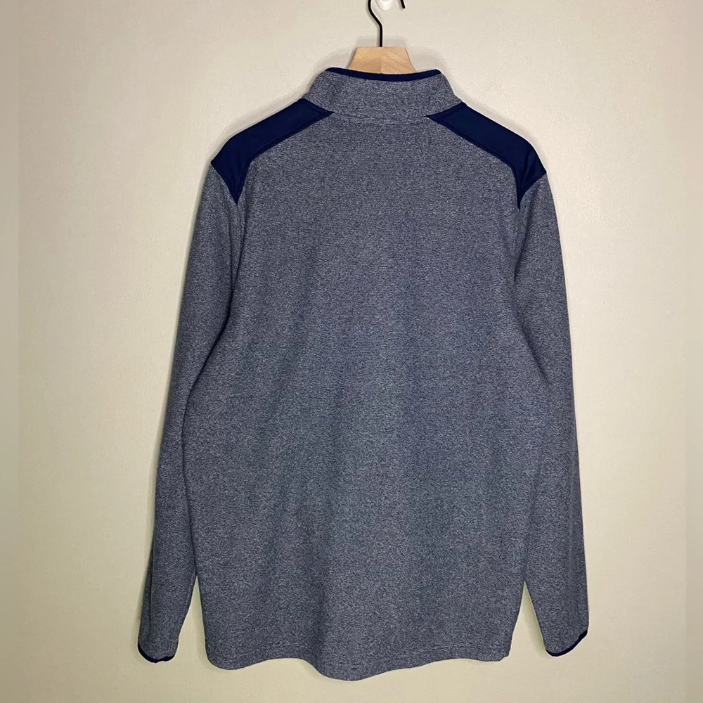 Under Armour UA mens XL navy‎ blue long sleeve 1/4 Zip Pullover with pockets - Picture 7 of 10